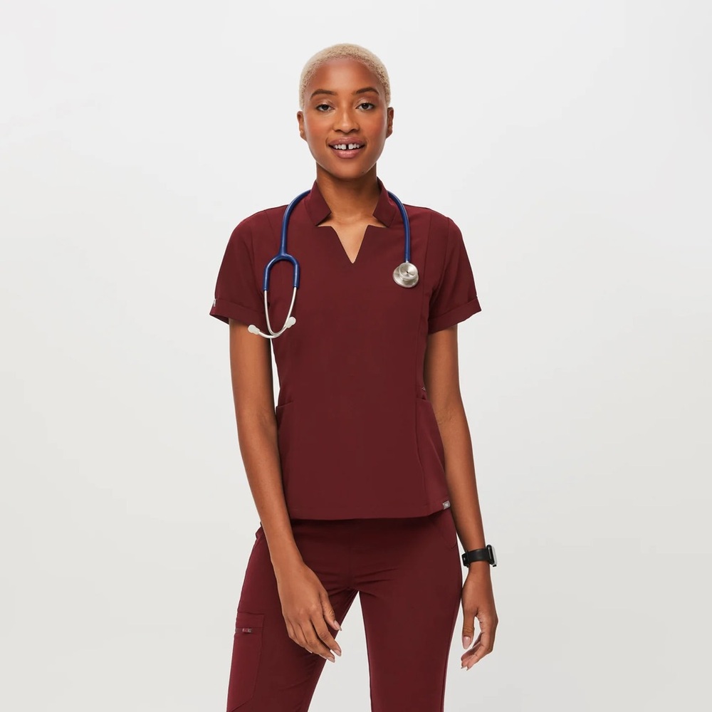 FIGS women's Burgundy Inala